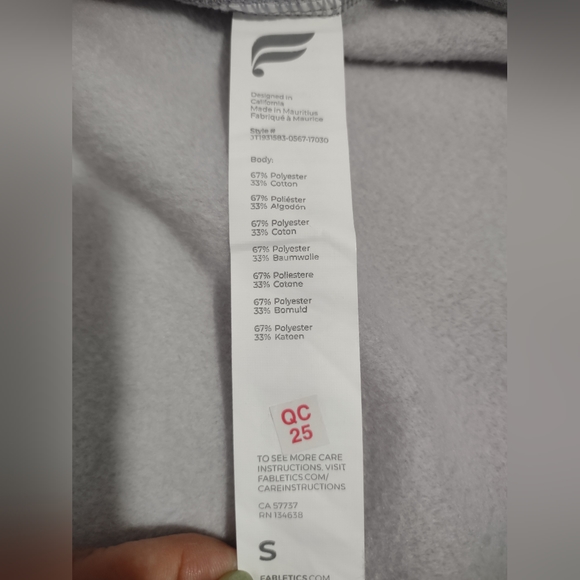 FABLETICS NWT Women's Grey VANESSA HOODED CARDIGAN Size Small - Picture 11 of 12